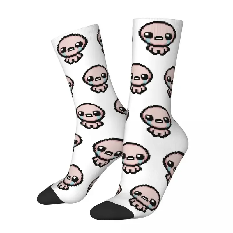 New Male Men Socks Casual The Binding Of Isaac Pixel Isaac Sock Sport Women's Stockings Spring Summer Autumn Winter