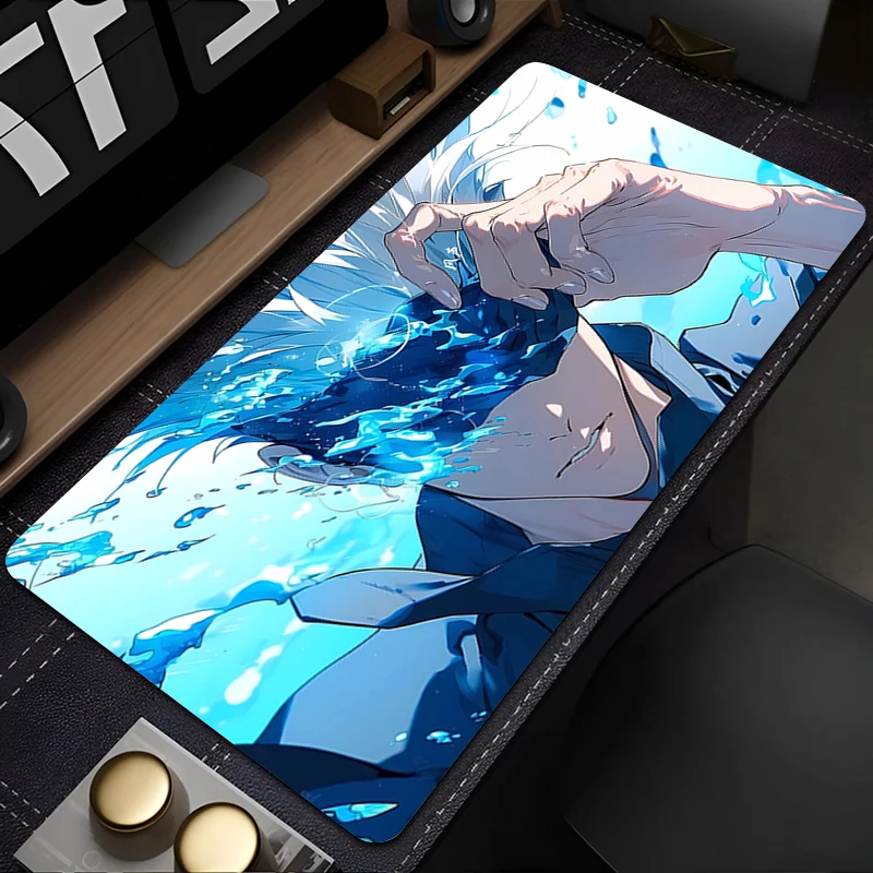 لوحة ماوس أنيمي ألعاب Jujutsu Kaisen Gojo لوحة مفاتيح جديدة مكتب ماوس حصيرة السجاد المطاط Tapis Souris الألعاب دفتر الكمبيوتر ماوس #4