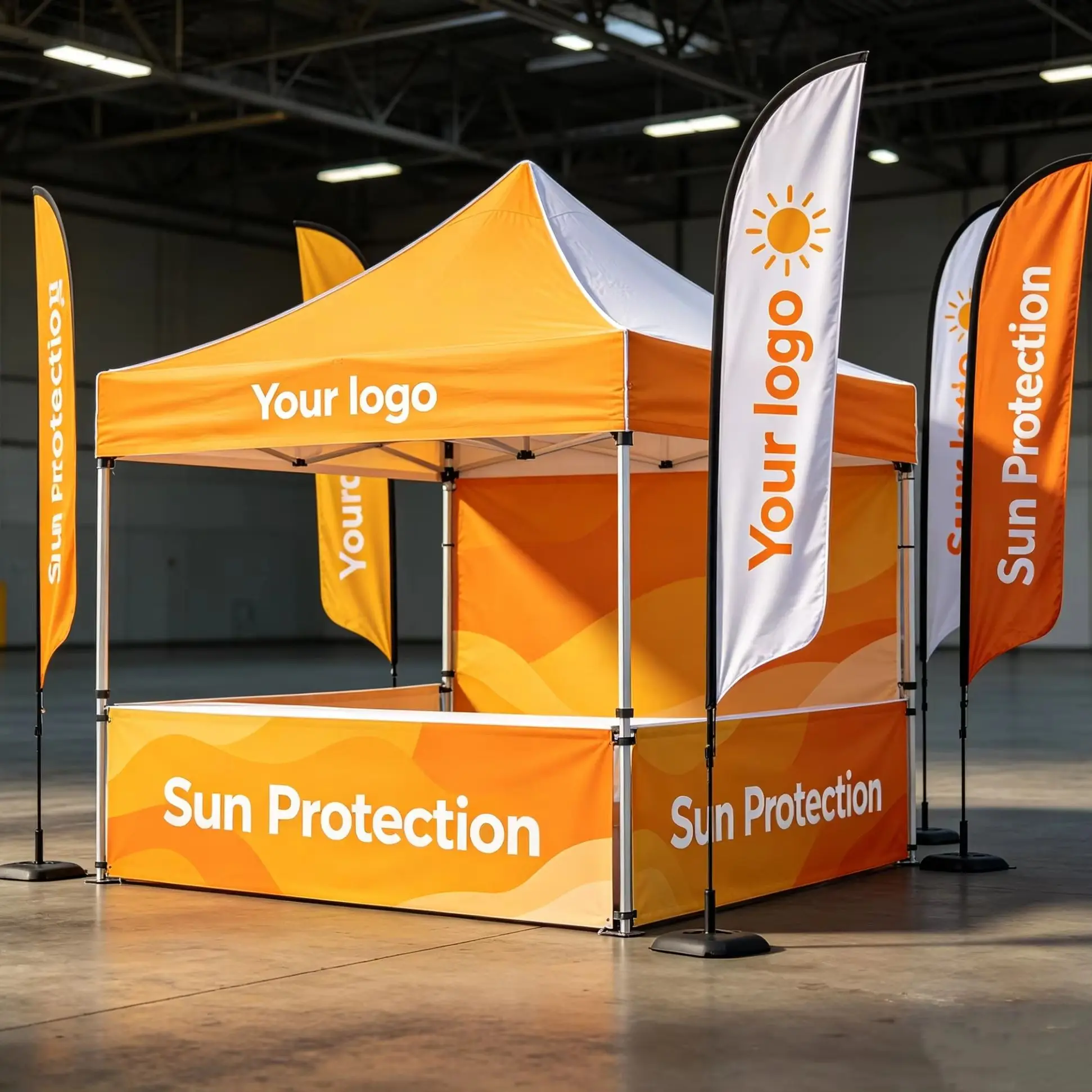 Exhibition Event Marquee Gazebos Custom PrintedMarquee Canopy Custom Tent Pop Up 10x10 Banner  Table Flag Folding