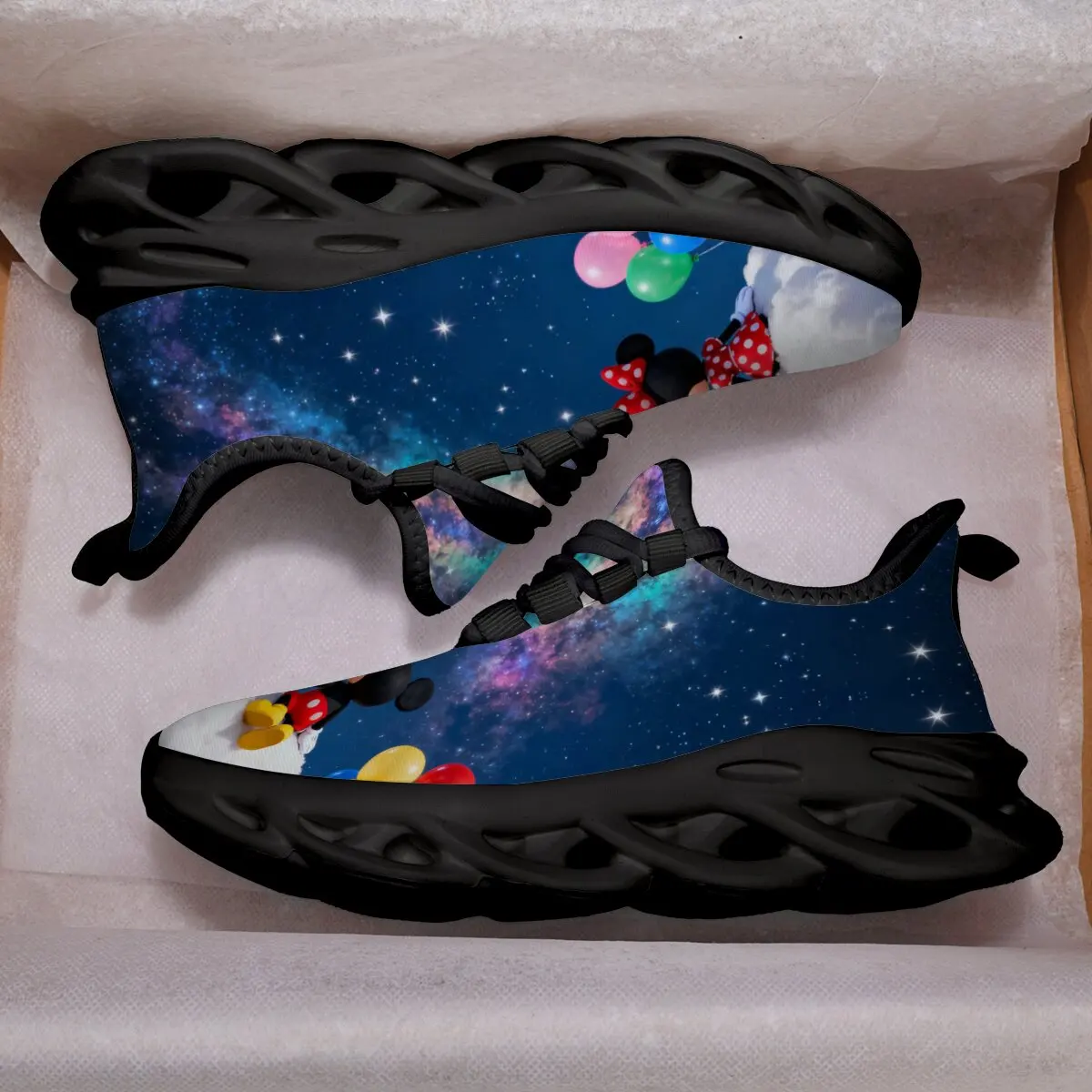 

Повседневные кроссовки с принтом Минни Маус Galaxy, белая повседневная обувь Disney для маленьких мальчиков и девочек, брендовые детские кроссовки, обувь с Микки Маусом