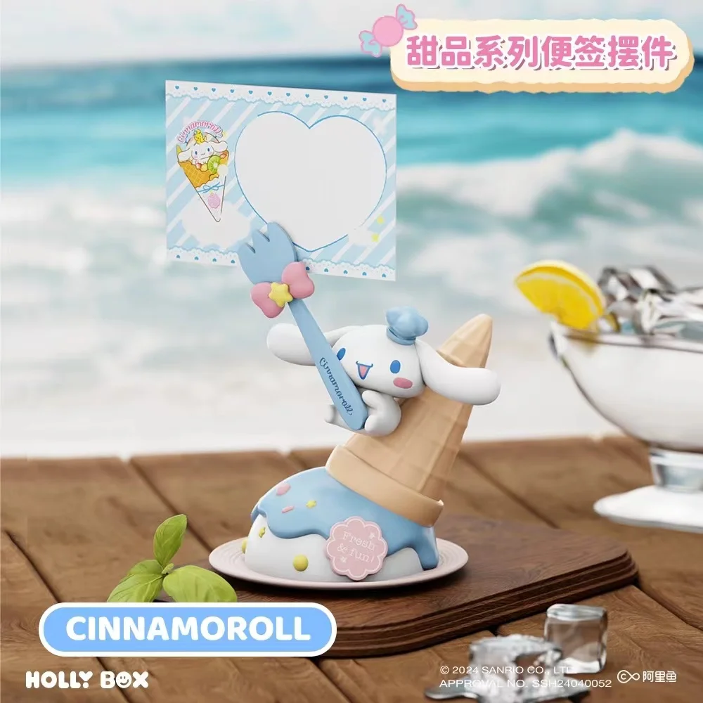 MINISOsanrio deser notatki Pochacco Cinnamoroll otaczające prezenty pudełko z niespodzianką zabawki Anime figurka Model ozdoba prezent niespodzianka