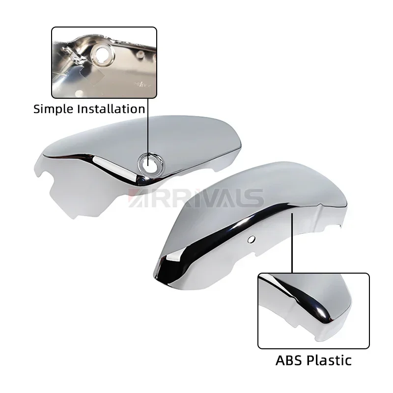 Хромированная боковая крышка аккумулятора мотоцикла для Suzuki Boulevard Voluisa C50 VL400 VL800 2005-2017, защита левого и правого обтекателя