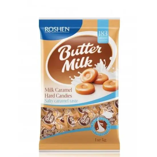 Creamy MILK and caramel BUTTER MILK ROSHEN candies 1KG.