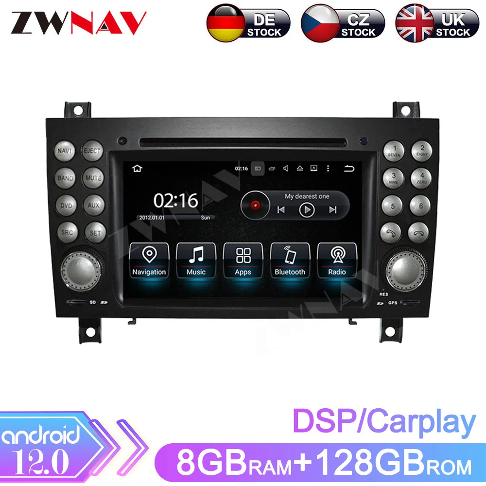 PX6 Octa 8 Core Android12 Car Radio DVD Player Head Unit For Benz SLK-171 2004-2011 car multimedia bluetooth Auto GPS Navigation