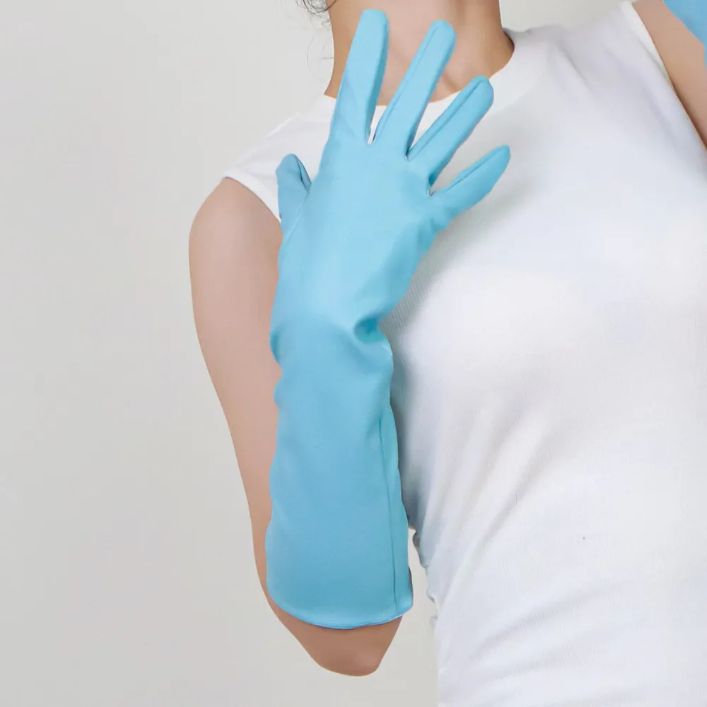 16 Zoll (40 cm) lange Handschuhe aus Leder, Lack-PU, LATEX, Fashion Tech Silver, Subkultur-Accessoires für Damen, leicht, thermisch, Cyberpunk-Stil – Detail 25