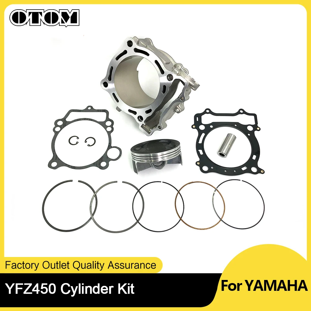 OTOM Motocycle Cylinder Piston Assembly 95mm Big Bore Cylinder Kit 5TA-11311-12-00/99999-03528-00 For YAMAHAY YZF WRF 450 YFZ450