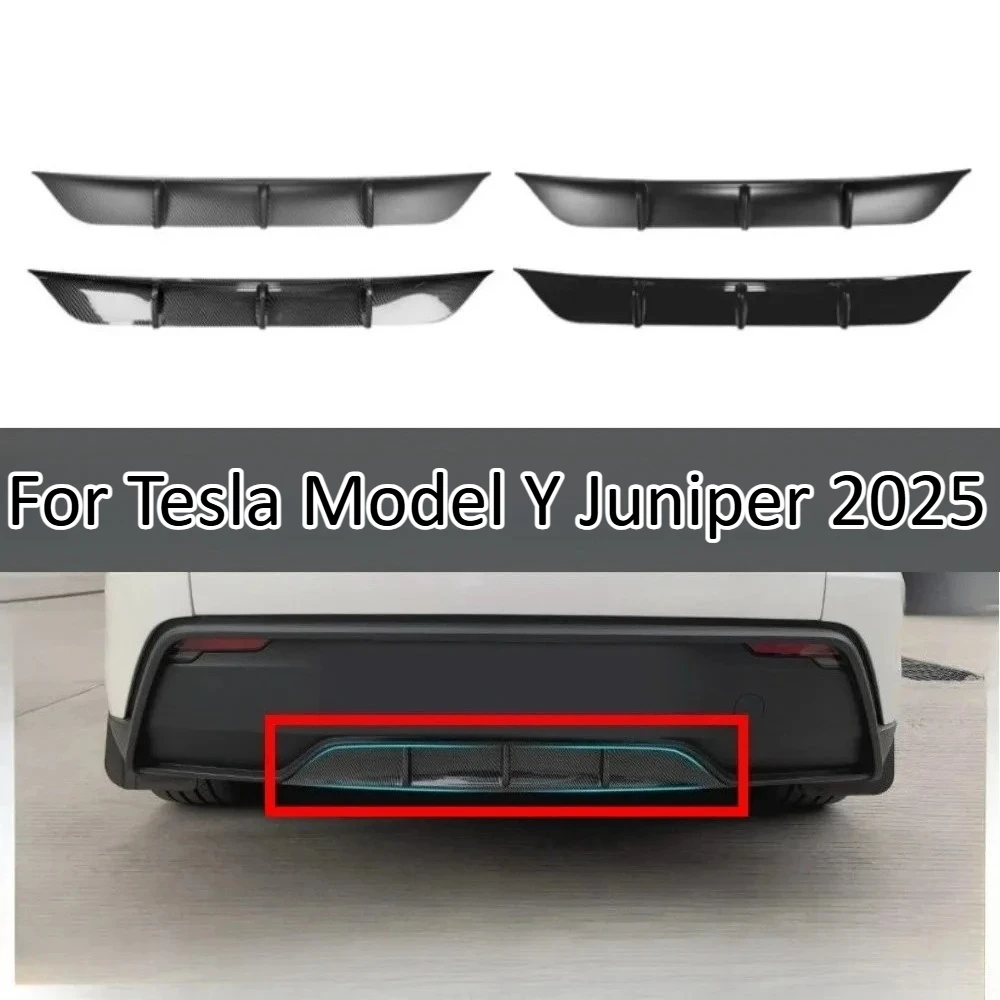 Rear Bumper Spoiler Canard For Tesla Model Y Juniper 2025 Rear Lip Diffuser Trim Exterior Styling Auto Accessories Body Kit