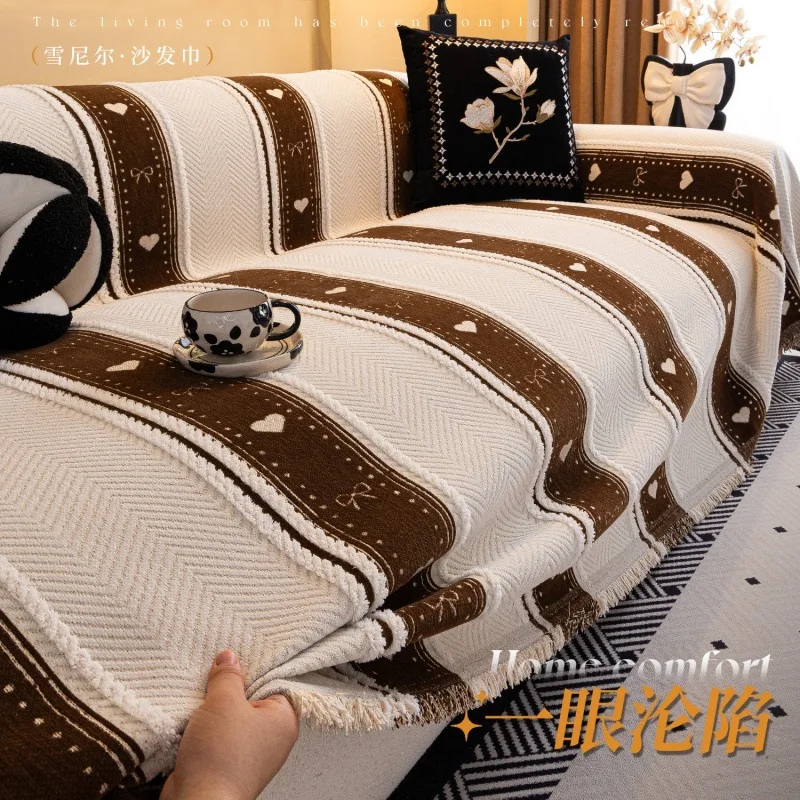 High Quality Thicken Chenille 4 Season Universal Sofa Cover Furniture Protector Scratch Resistant Non Slip Living Room Towel