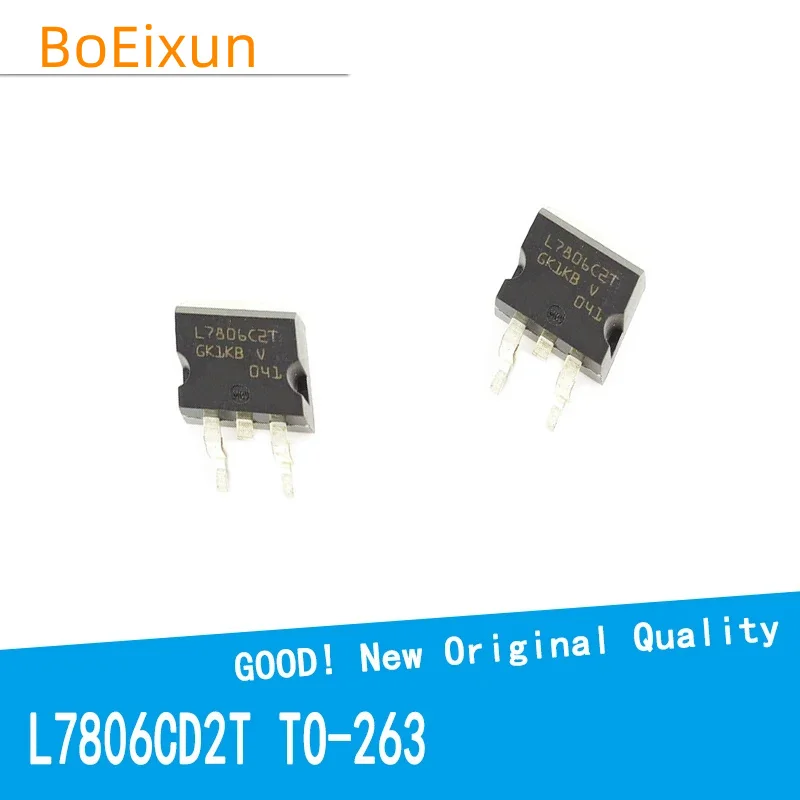 10PCS/LOT L7806CD2T L7806C2T L7806 TO-263 MOSFET MOSFT Three-terminal Voltage Regulator SMD New Good Quality Chipset