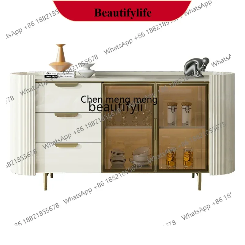 

D178 y Light Luxury Wine Cabinet Modern Minimalist Tea Cabinet Wall Locker Side Cabinet