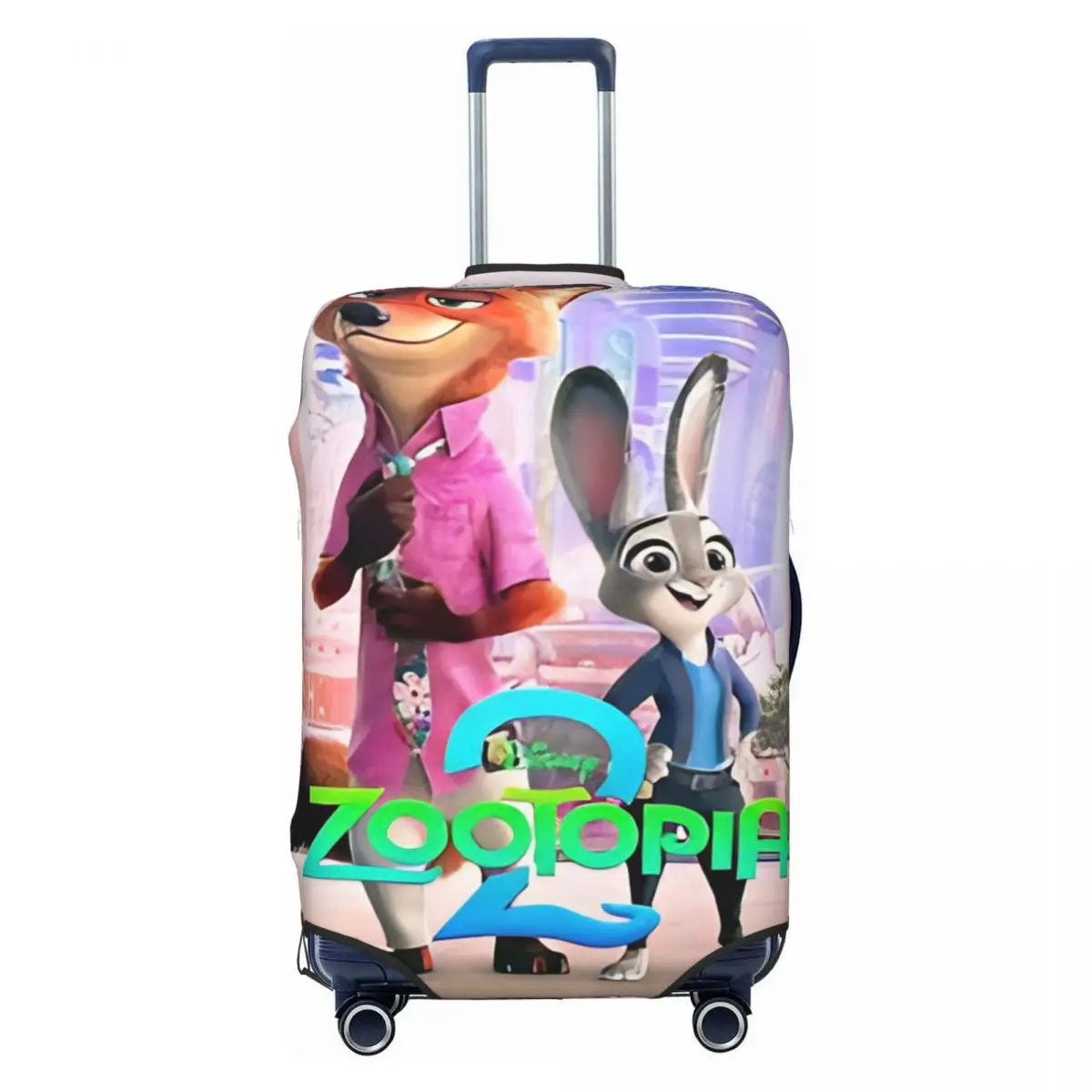 

2025 Movies Zootopia 2 Print Suitcase Cover Cruise Trip Flight Useful Luggage Case Protection