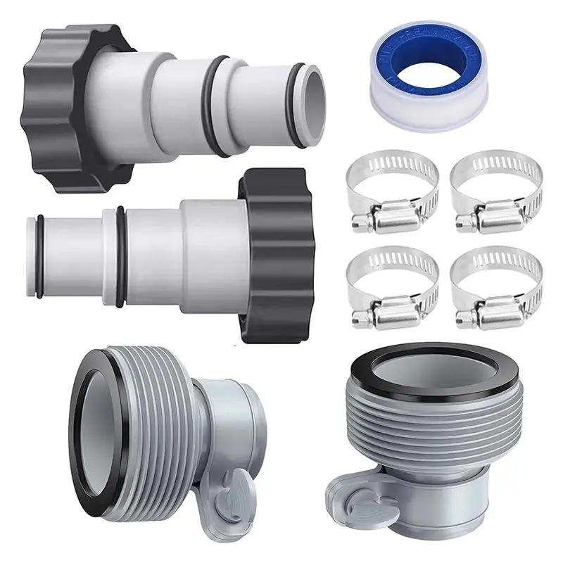 

【TRAVEL ESSENTIAL】For Above Ground Pool Hose Adapter For Sand Filter, Saltwater System Pump Reducer Connector