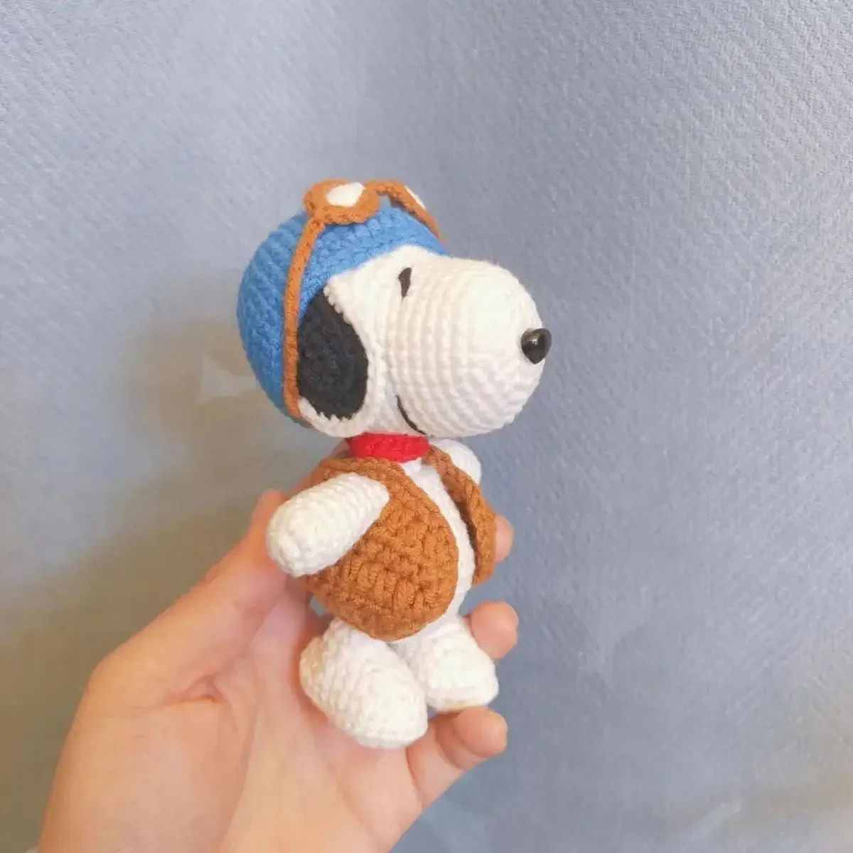 Cute Dog DIY Material Bag Knitting Yarn Handwoven Woolen Cartoon Doll Pendant Hook Knitted Key Decoration knitted Couple Gift