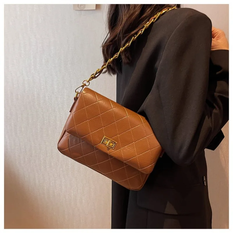 

Элегантная сумка через плечо, роскошная кожаная женская сумка, известная дизайнерская классическая парижская повседневная сумка с элегантной отделкой ​