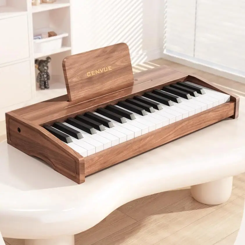 

Beginner Children Electronic Wooden Piano 37 Key Instruments Music Gifts Children Beginners Stage Performances Electronic Piano