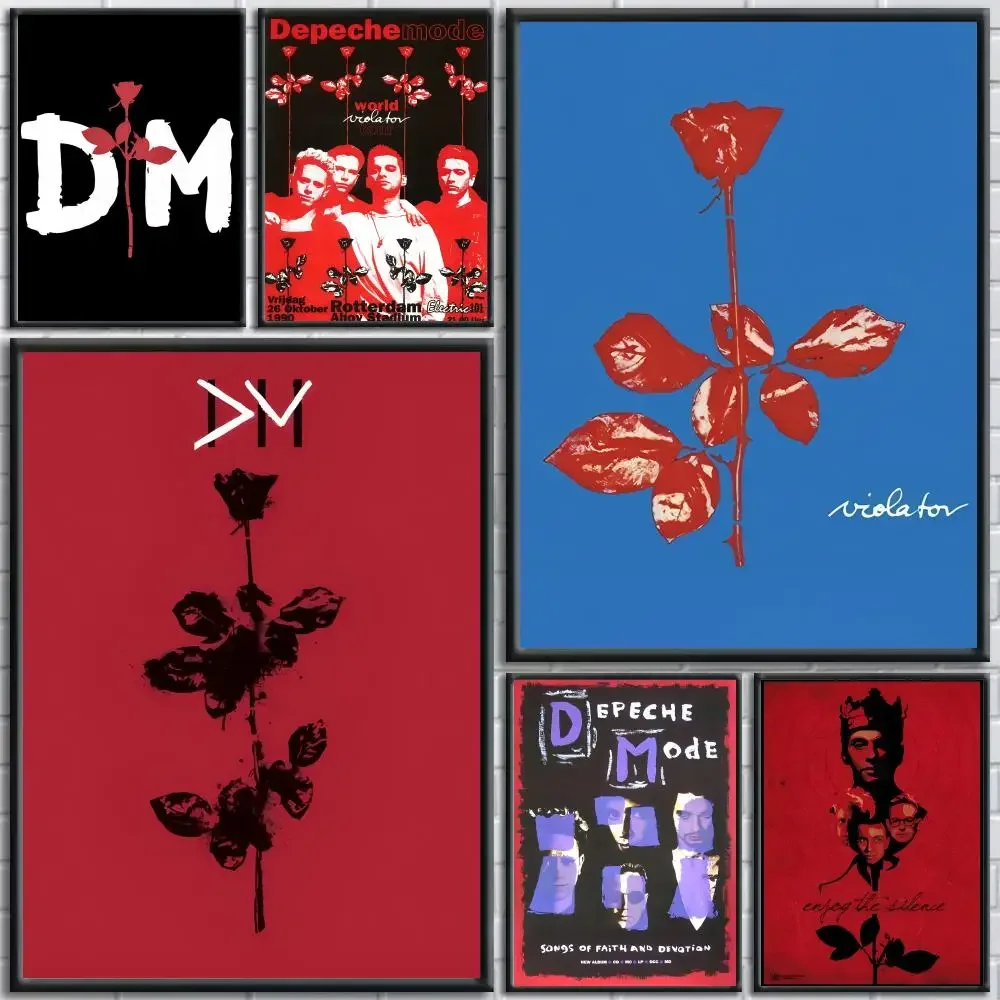 Rock Band D-DEPECHE MODE Poster Room Wall Art Decor Waterproof Stickers For Home Bar Bedroom Decoration