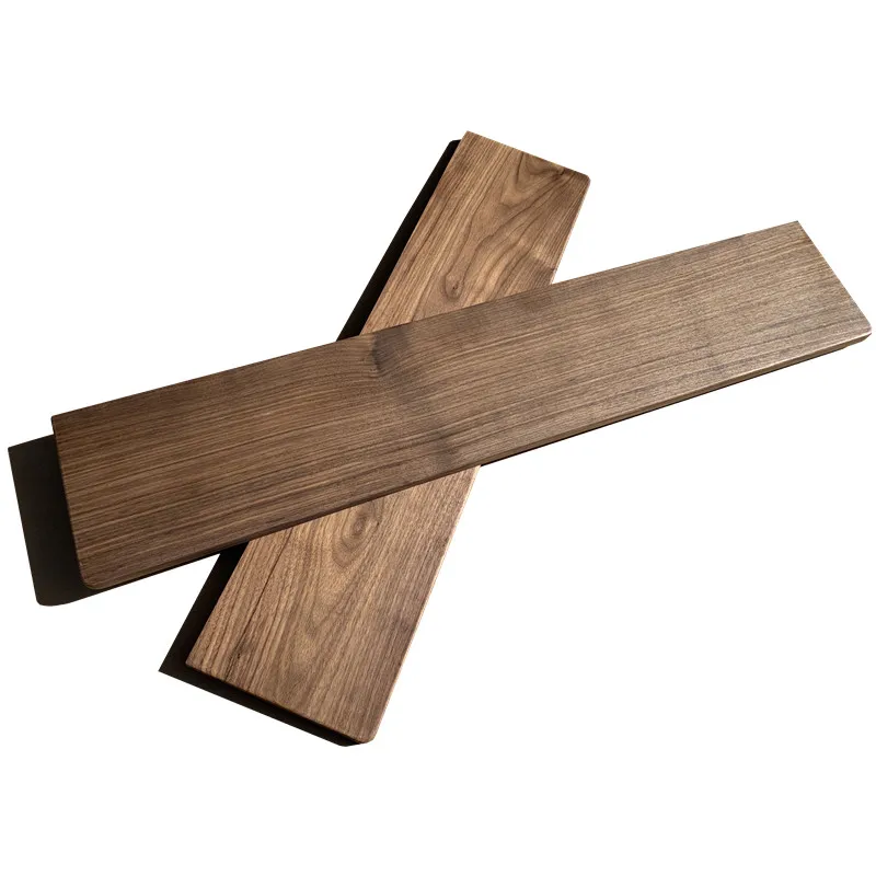 Black walnut baffle wall shelf custom solid wood desktop living room shelf wall shelf laminate