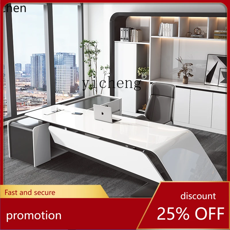 

YFY boss desk and chair combination modern desk premium writing desk