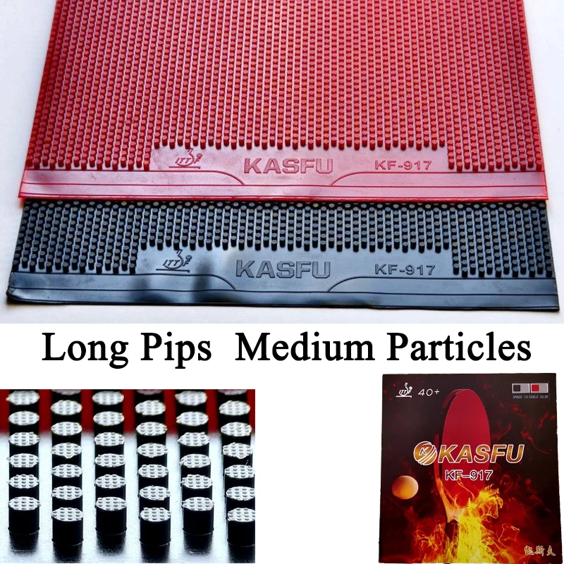 KASFU KF-917 Table Tennis Rubber Vertical-Aligned Particles Long Pips OX Medium Particles Weird Ping Pong Rubber Offensive