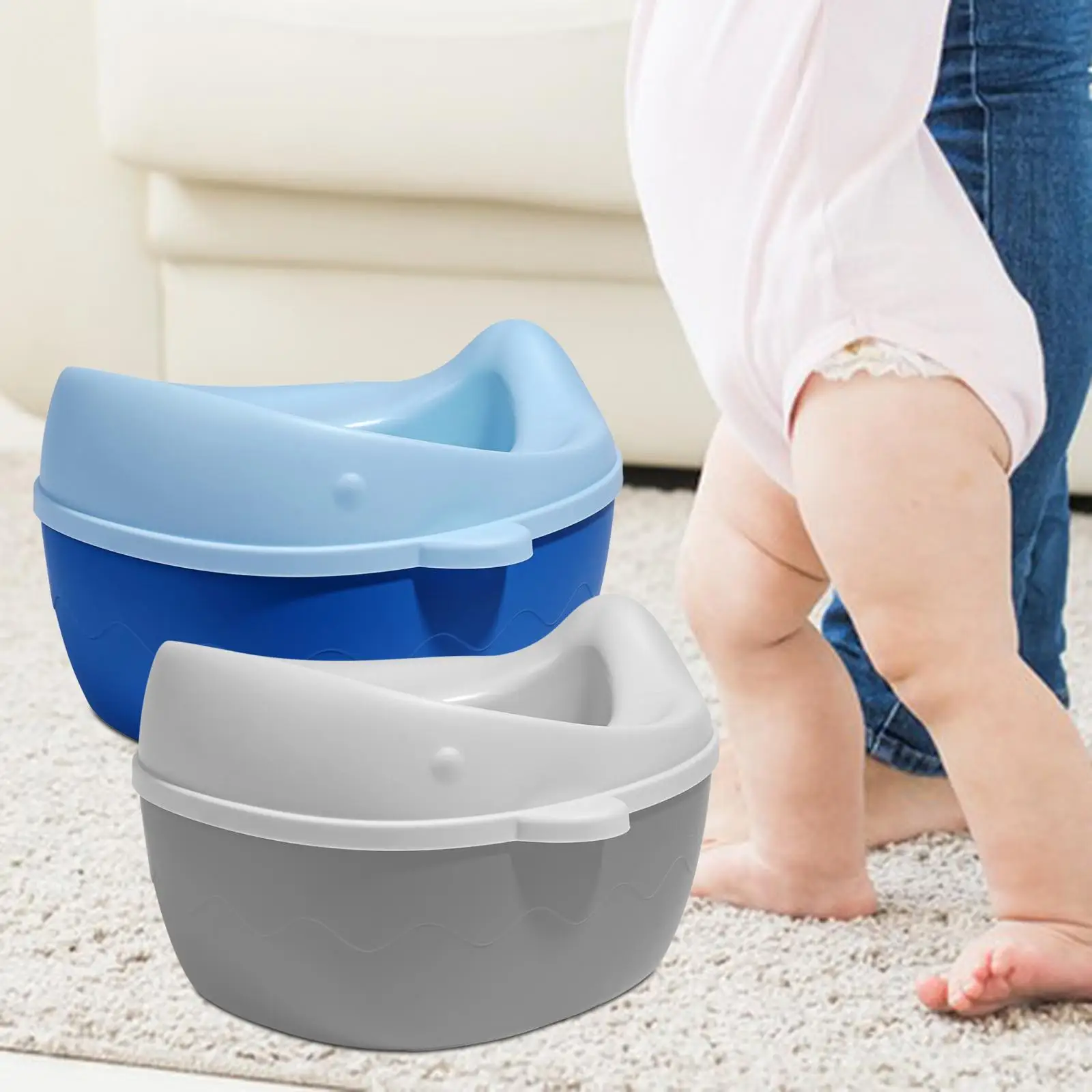 Baby Potty, Comfortable Transition Potty, 2 in 1 Stool, Easy to Clean Non-Slip