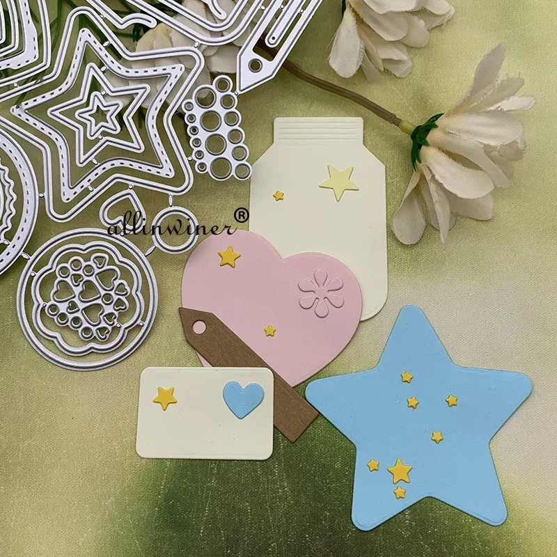 

New Various shapes of tag Metal Cutting Dies for DIY Scrapbooking Album Paper Cards Decorative Crafts Embossing Die Cuts