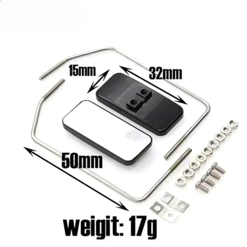 

Металлическое обновление RC автомобиля Зеркало заднего вида 1/10 1/14 Прицеп Трактор Автомобиль Хобби Простая установка Запасные части Аксессуар