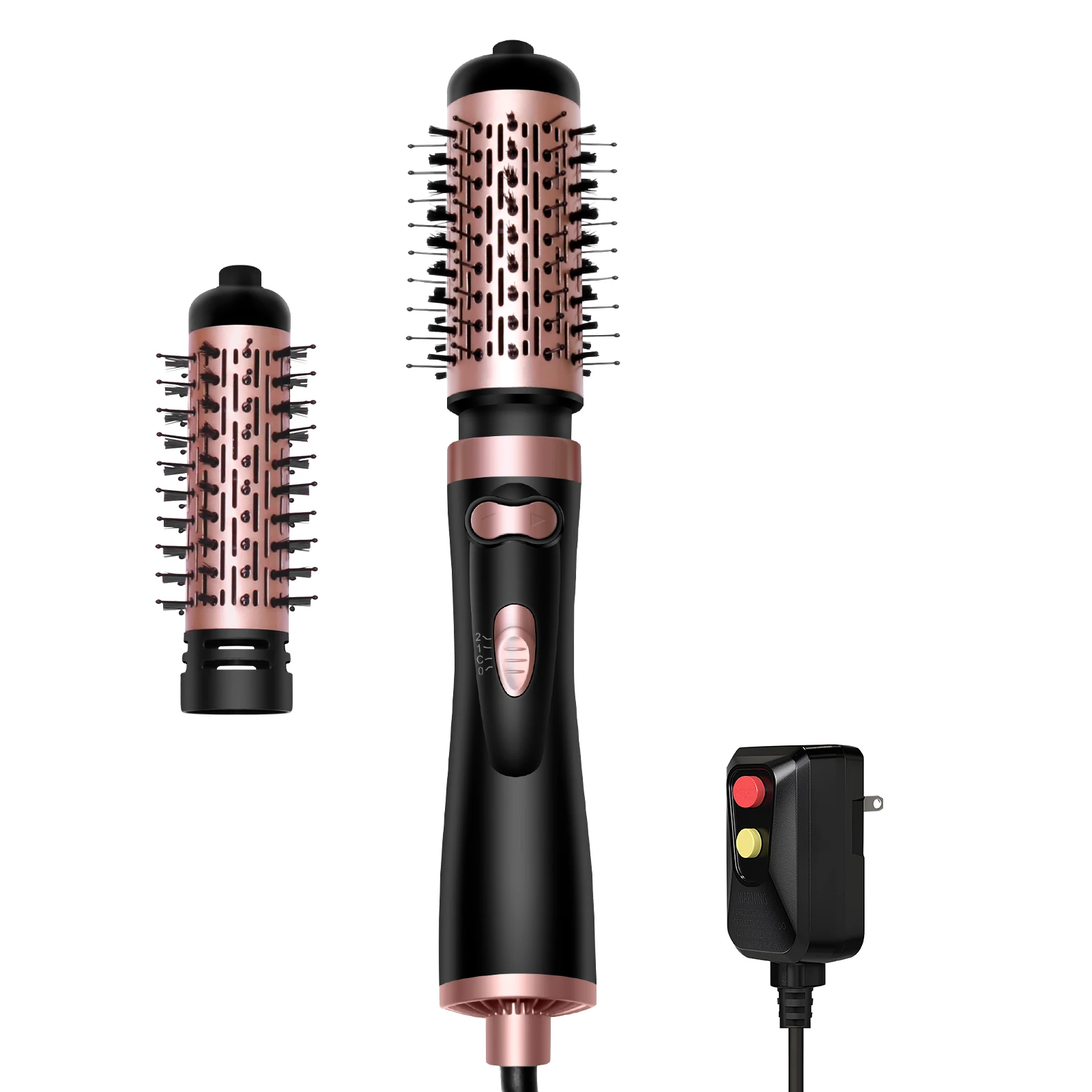 3-In-1 Hair Dryer Brush Set - Rotating Blow & Styling Tool With Interchangeable Brushes