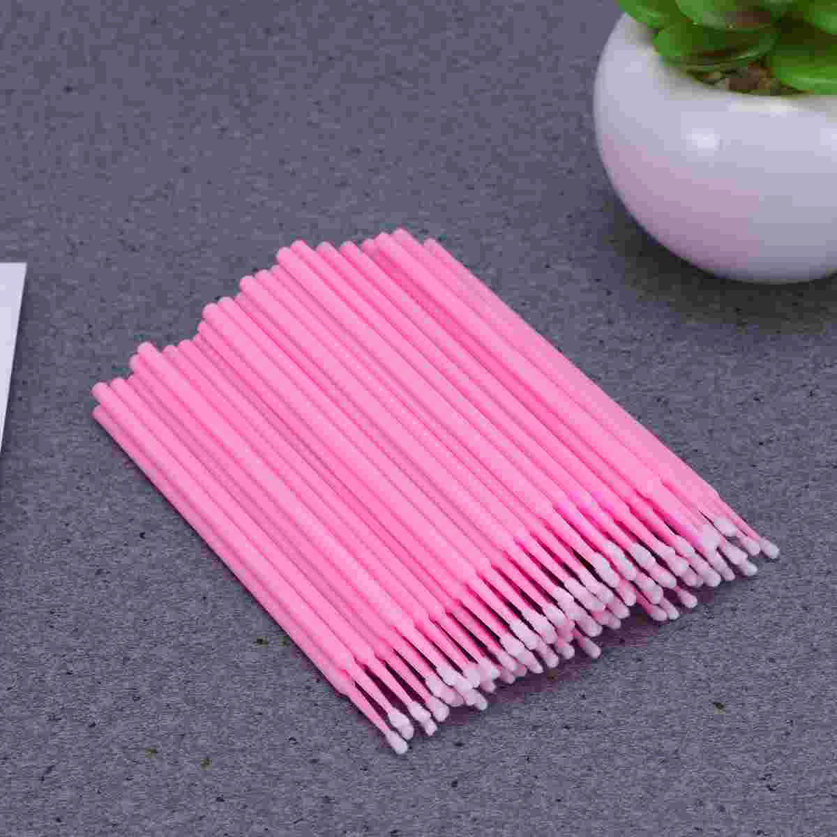 

100 Pcs Micro Applicator Brush Eyelash Extension Cotton Swabs Kinds of Eyelashes