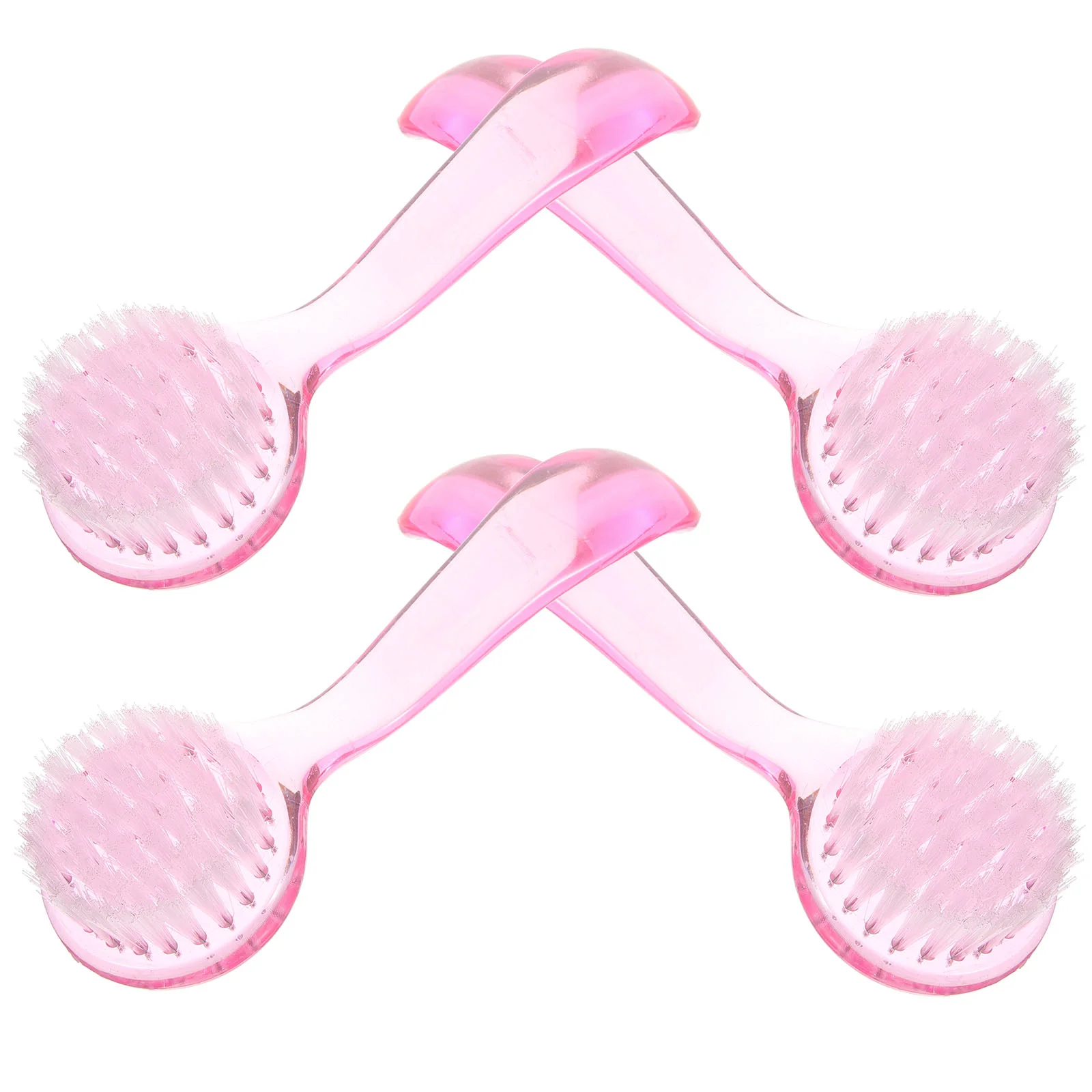 4 Stück Gesichtsreinigungsbürste Scrubber mit Kappe Pore Cleaner Tool