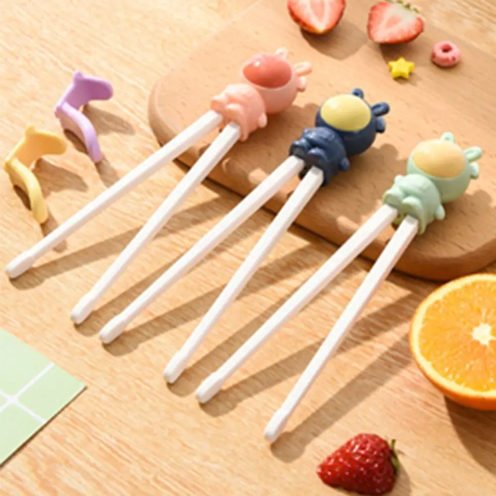 Rabbit Anti-slip Reusable Food Grade Kids Learning Chopsticks Children Tableware Baby Practice Helper Eating Training Tools