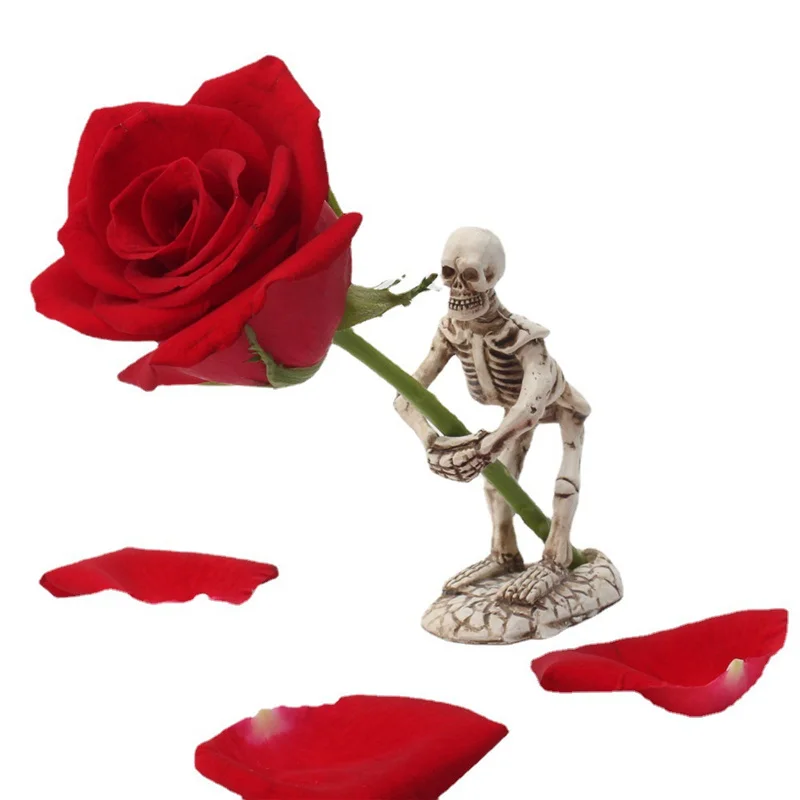 창의적인 해골 펜 홀더, 다목적 문구 보관 스탠드, 레트로 레진 장식, 가정 공부 사무실용