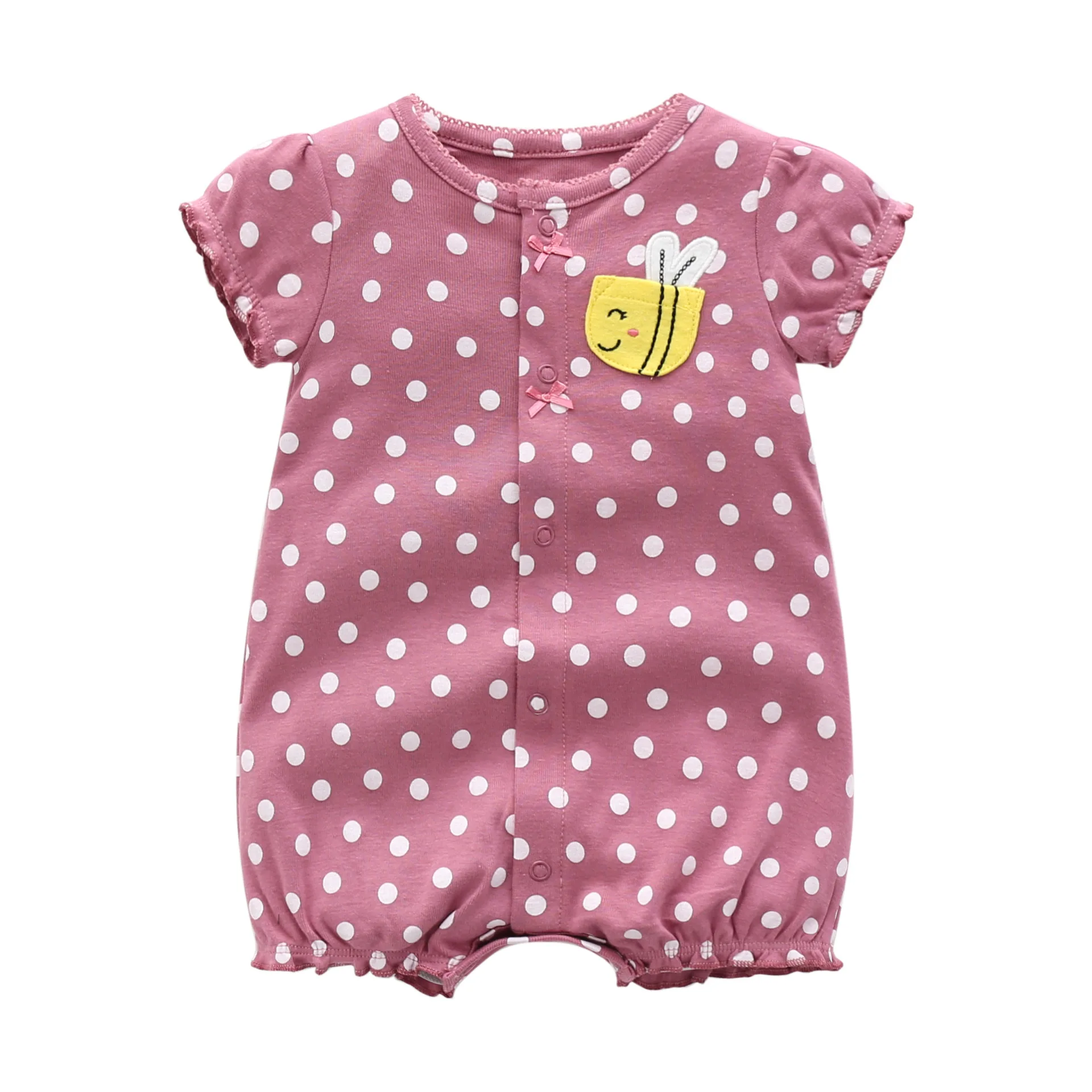 2023 Summer Baby Rompers Baby Girls Clothing 100% Cotton Newborn Baby Boy Clothes Infant Jumpsuits Short Sleeve Kids Clothes