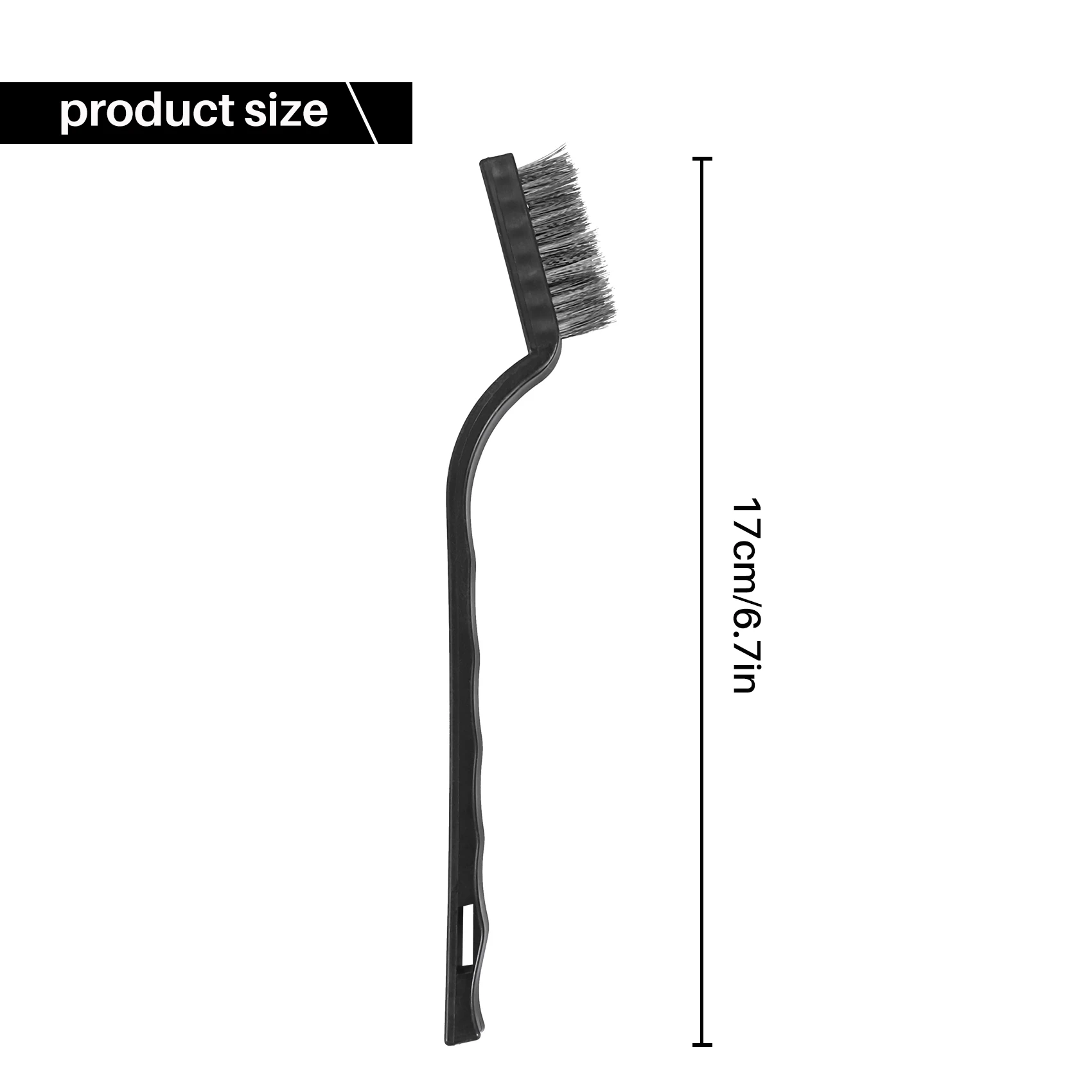 #86B 20 Pcs Wire Brush Metal Brush for Cleaning Welding Slag Rust Scratch,Brass brush,(Steel Wire + Copper Plating + Plastic)