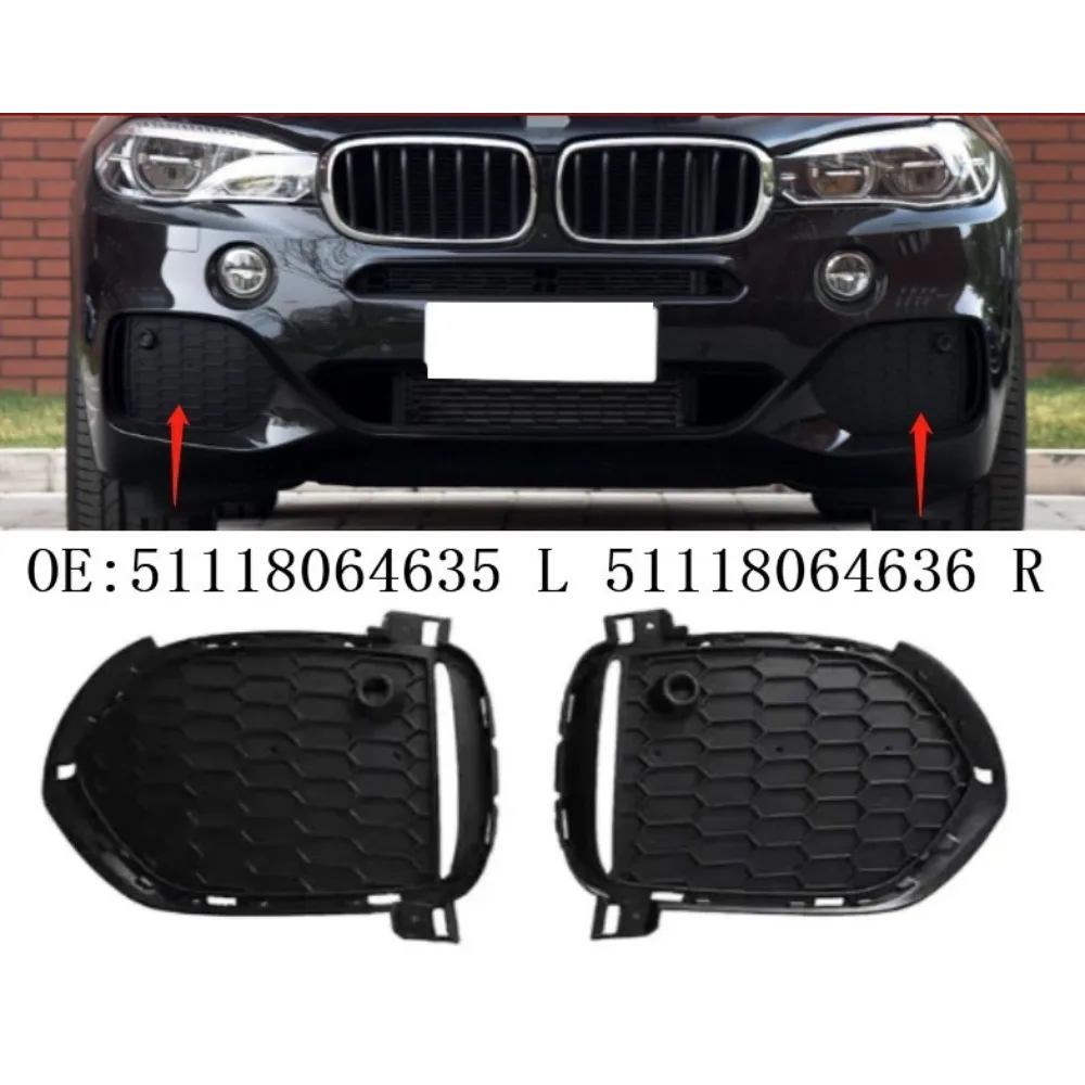

For BMW X5 F15 M Front Bumper Grille, Ventilation Mesh 51118064635 51118064636