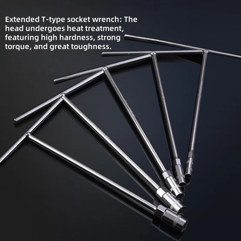

Ручной торцевой ключ Т-образного типа, многофункциональный Т-образный внешний шестигранный ключ, инструмент для обслуживания автомобилей и мотоциклов.