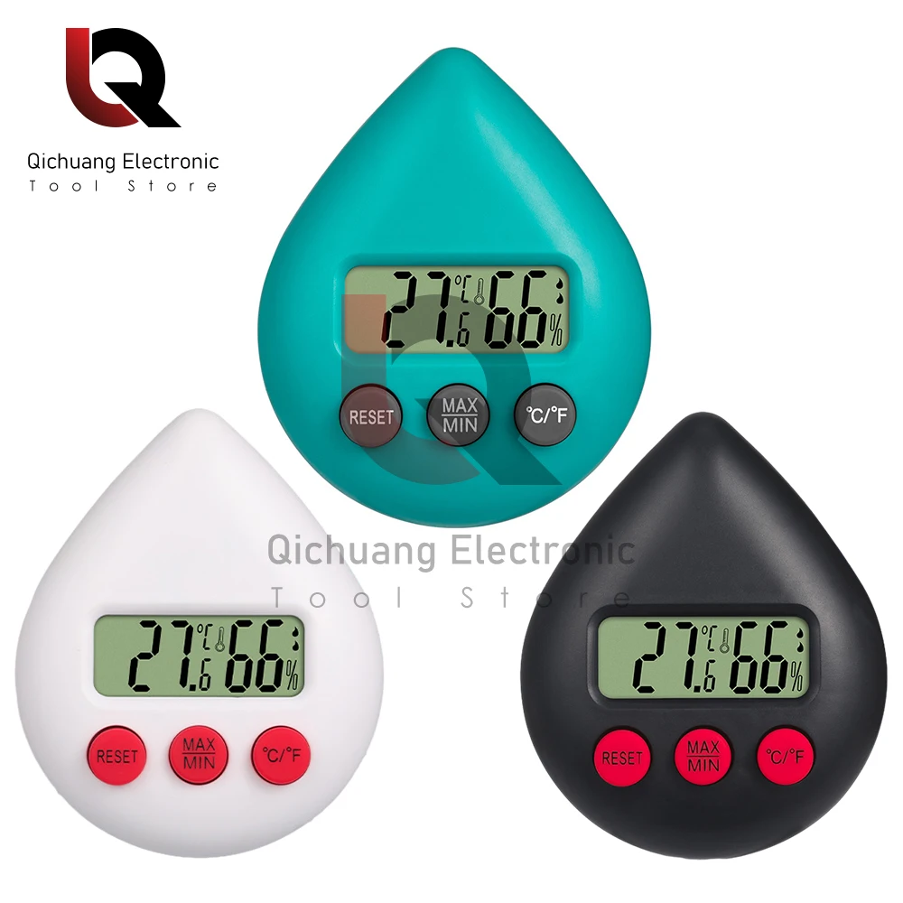 

Mini LED Digital Thermometer Hygrometer Fridge Freezer Tester Temperature Tester Sensor Humidity Meter Detector -20-60℃