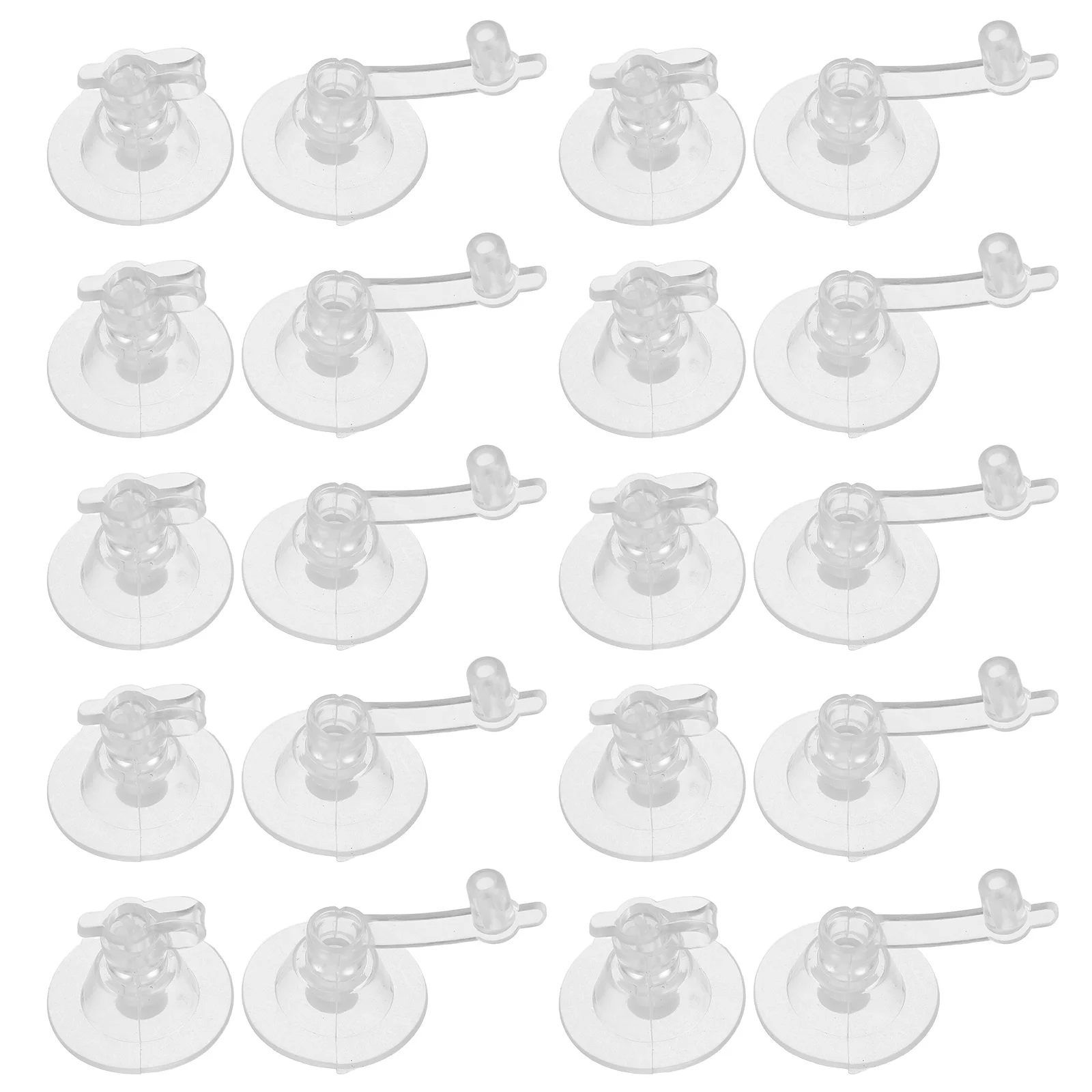 100pcs Inflatable Air Pump Valve Nozzle Transparent Soft Pvc Leakproof For Swimming Rings Pool Floats Sofa Universal Fit Camping