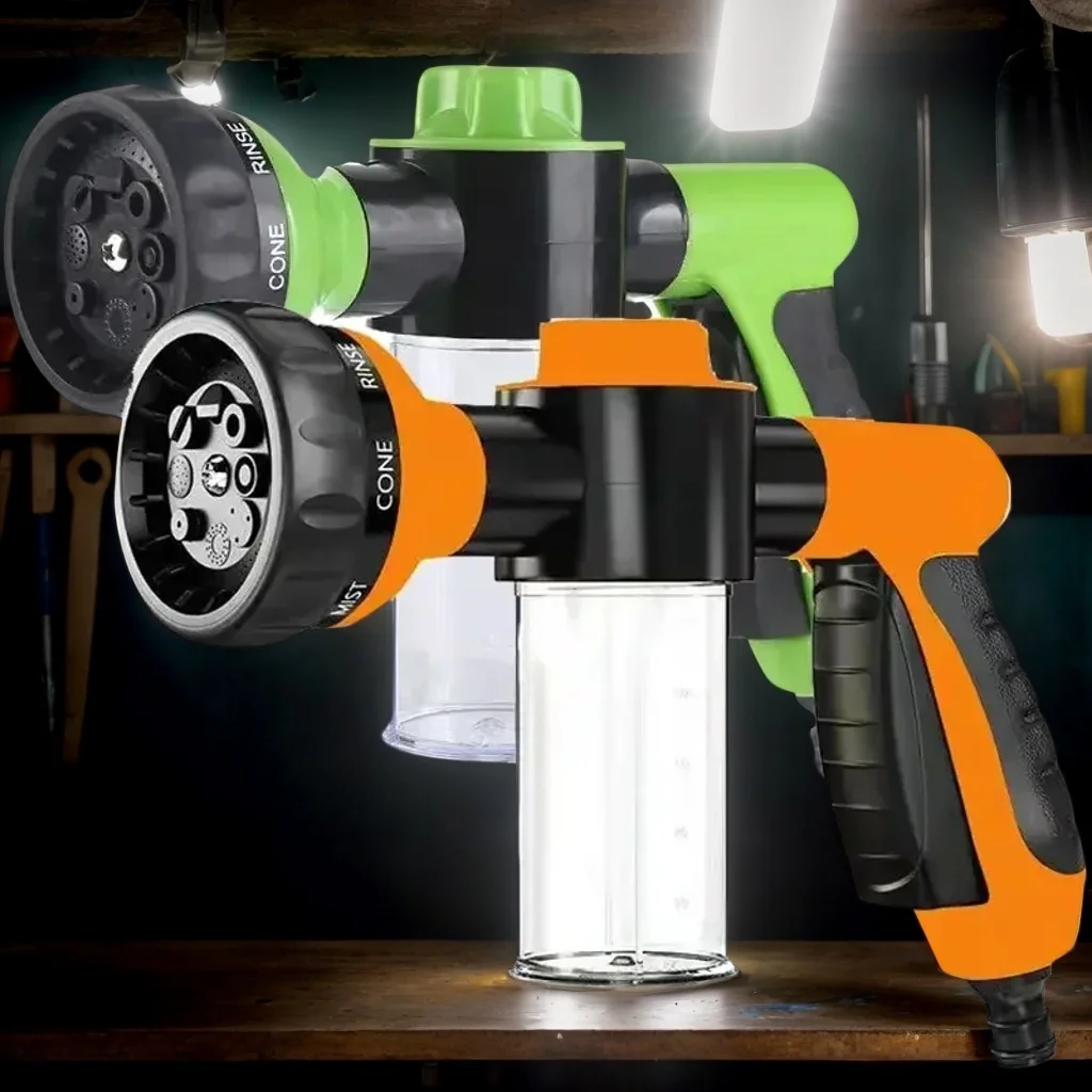 

Portable Auto Foam Lance - High Pressure 3-Grade Nozzle Jet Washer for Car & Garden Cleaning