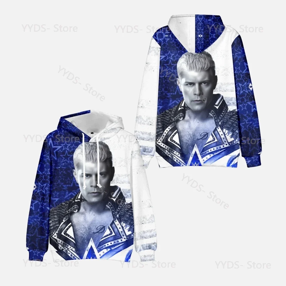 2024 Cody Rhodes American Nightmare Hoodie Kawaii Streetwear Tops Teenagers Fashion Sweatshirts Boy/girl Hoodie Kids Pullover