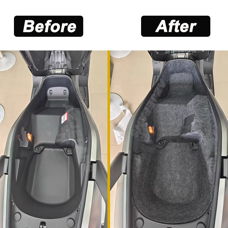 For SYM Cruisym400 Cruisym 400 Motorcycle Storage Box Seat Bucket Liner Cushion Shockproof Abnormal Noise Prevent scratches