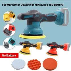 Car Polisher 8 Gears Adjustable Auto Cordless Electric Waxing Sanding Sealing Glaze Tool Fit Makita/Dewalt/Milwaukee 18V Battery