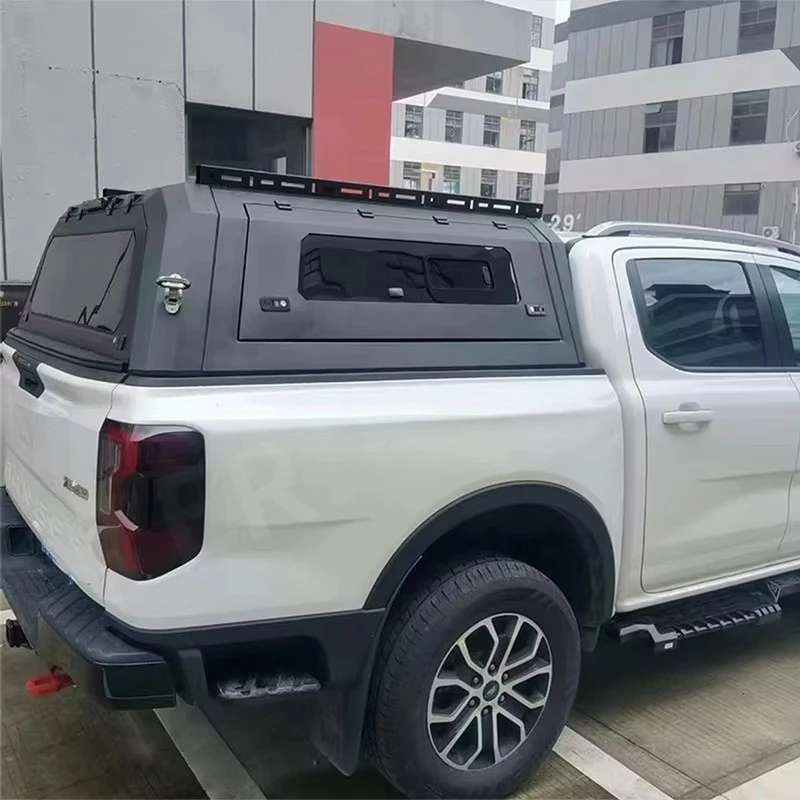 

Universal Manganese Steel Hard Top Canopy Compatible With for Ford F150/GMC/Jeep/Toyota Tacoma/Tundra Tonneau Cover