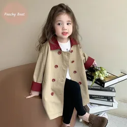Fashion Baby Girl Princess Windbreaker Jacket Infant Toddler Child Elegant Coat Outwear Spring Autumn Winter Baby Clothes 1-10Y