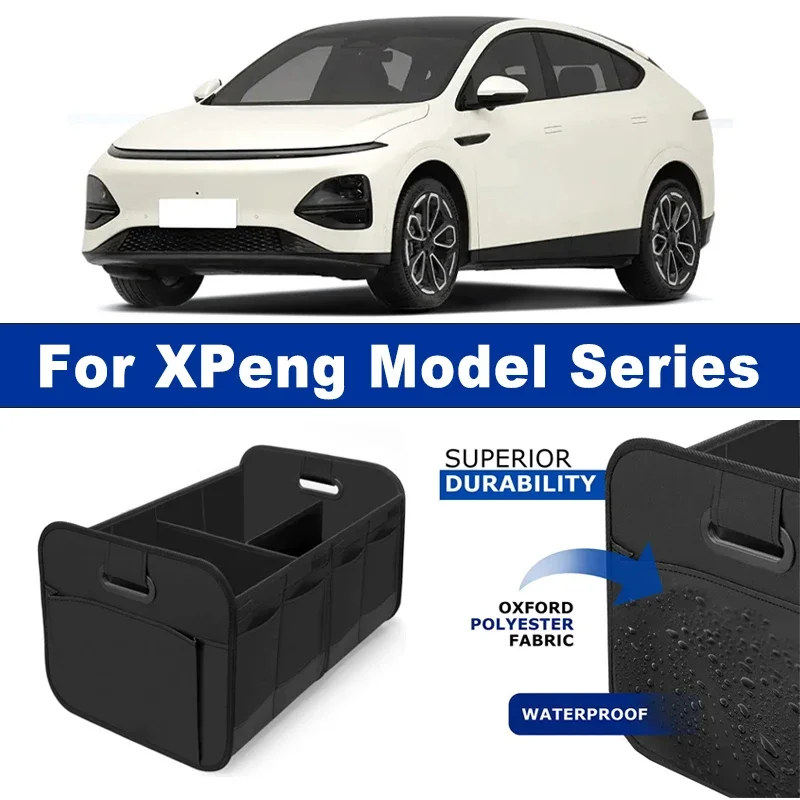 

Foldable Car Organizer Portable Storage Box With Side Net for XPeng P5 P7 P7+ G3 G6 G7 G9 X9 MONA M03