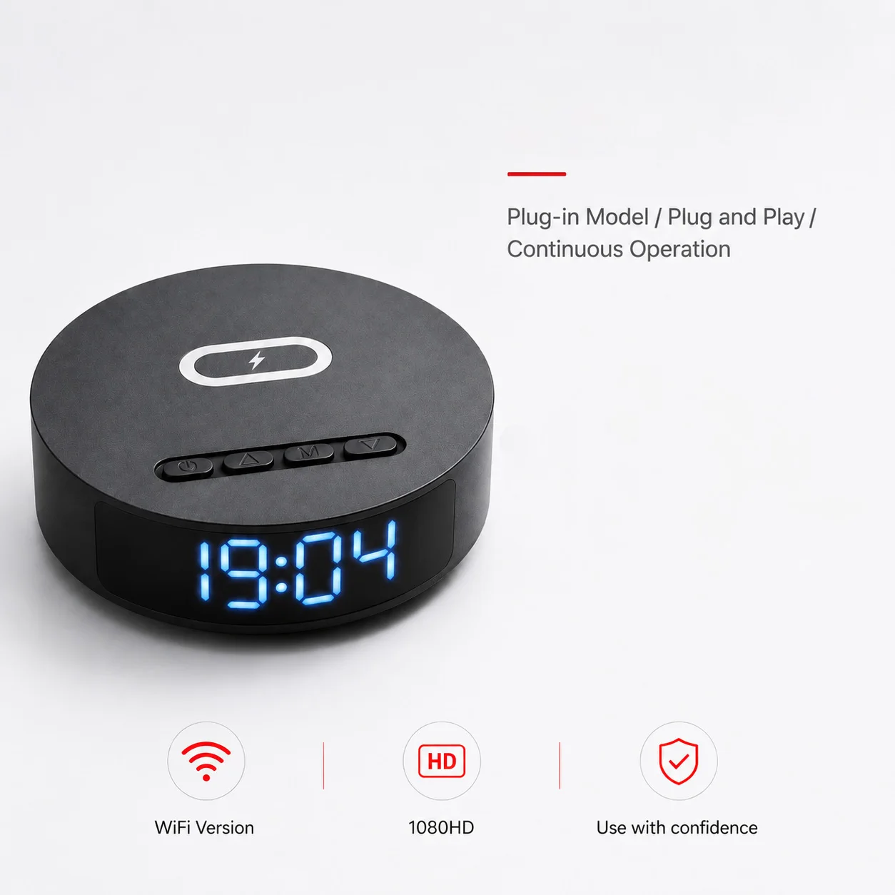 3-in-1 WiFi Smart Wireless Charger with USB Power Supply, 24-Hour Continuous Operation