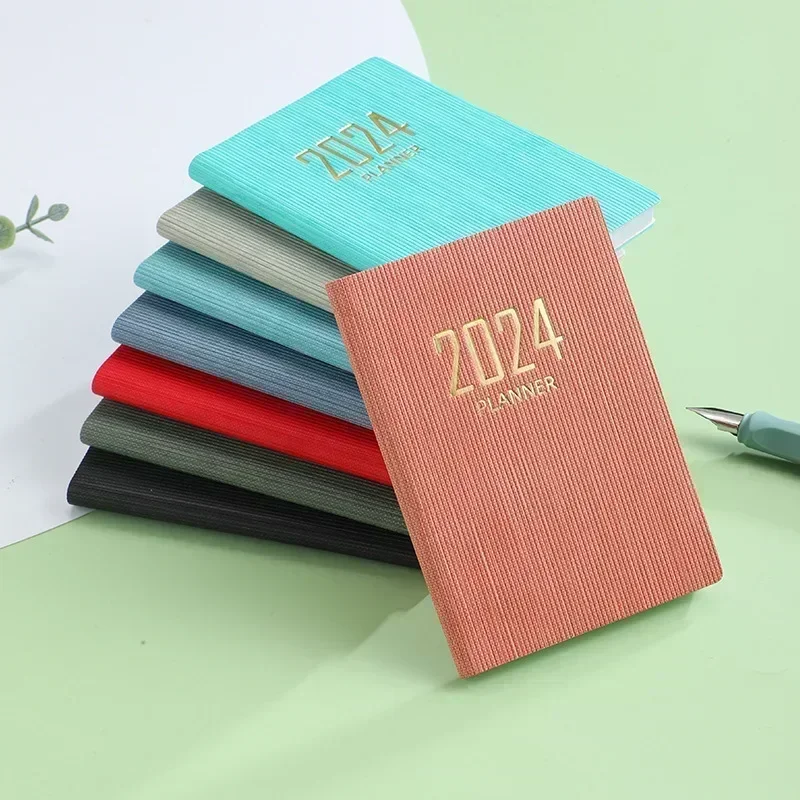 2024 A7 Mini Portable Agenda Book Diary Weekly Planner Notebooks To Do List English Notepad With Calendar School Office Supplies