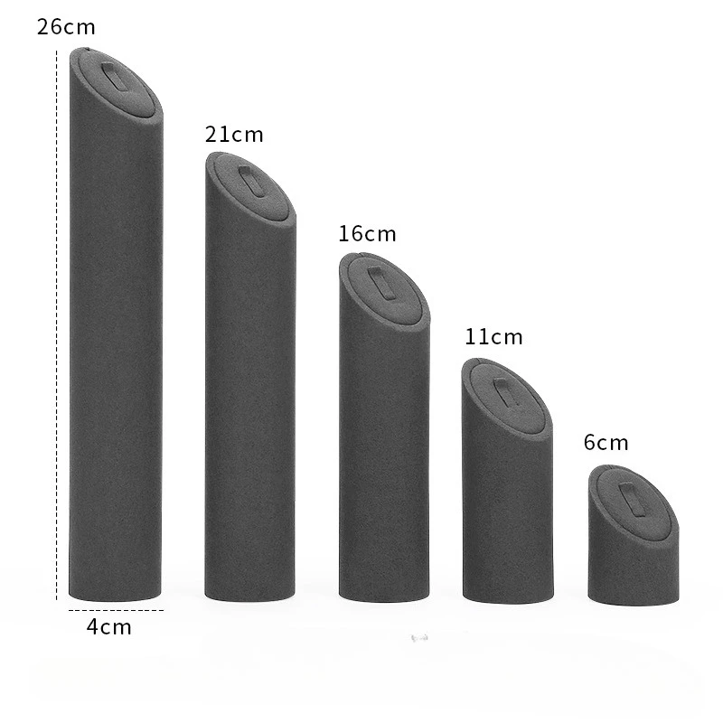 

Новая серая подставка для ювелирных изделий из сверхтонкого волокна, кулон для ожерелья, кольцо для демонстрации портретной модели, опора для демонстрации ювелирных изделий