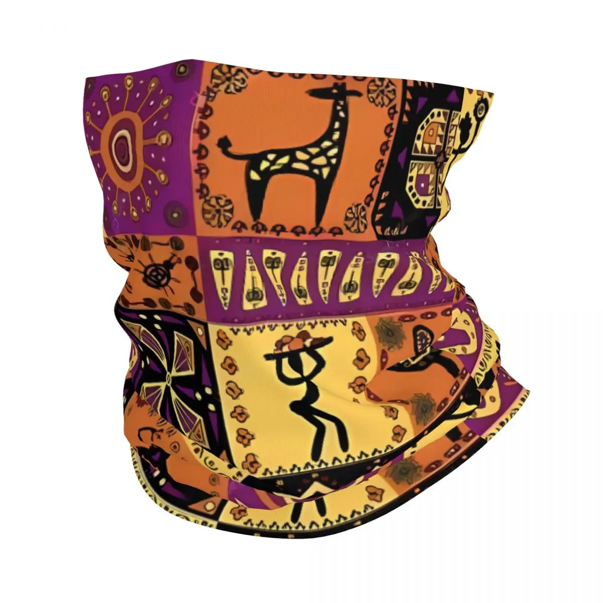 

Обложка-бандана для шеи и лица с фольклорным рисунком