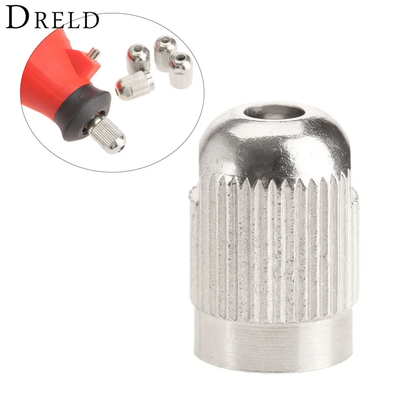 5/1Pc M8x0.75 Collet Chuck Electric Mill Grinder Flexible Shaft Screw Cap Collet for Dremel Rotary Power Tool Accessories DRELD