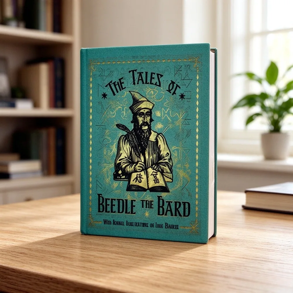 The Tales of Beedle the Bard English Hardcover Book,Magic Fairy Tales for Teen & Potter Fans,Collector Edition with Vivid Print